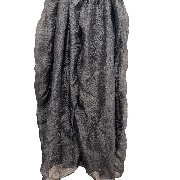 Sister Jane Dream Textured Organza Square Neck Maxi Dress Black Formal Size M - Picture 9 of 11